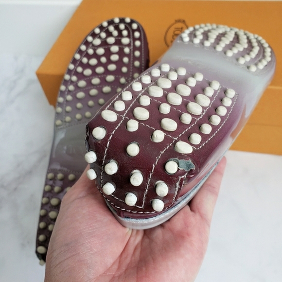 Tods Gommino Patent Loafers Sz 37.5 - Picture 8 of 11